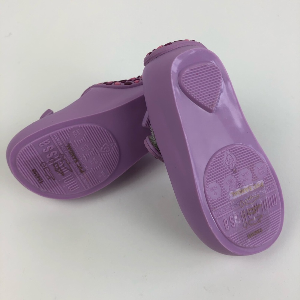 Mini Melissa Giraffe Mary Janes Shoes purple NIB - Picture 8 of 8